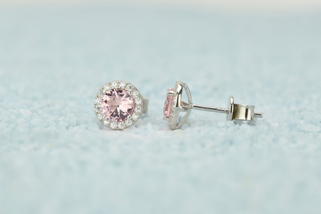 Morganiet stenen oorbellen, oorbellen morganite stenen, gouden morganiet oorbellen, roze oorbellen, natuurstenen oorbellen, ronde oorbellen, 18k oorbellen, morganiet roze oorbellen, roze gouden oorbellen, 18k rose gouden morganiet oorbellen, zilveren morganiet oorbellen, zilveren ronde oorbellen, zilveren 925 oorbellen natuurstenen, birthstone, geboorte stenen