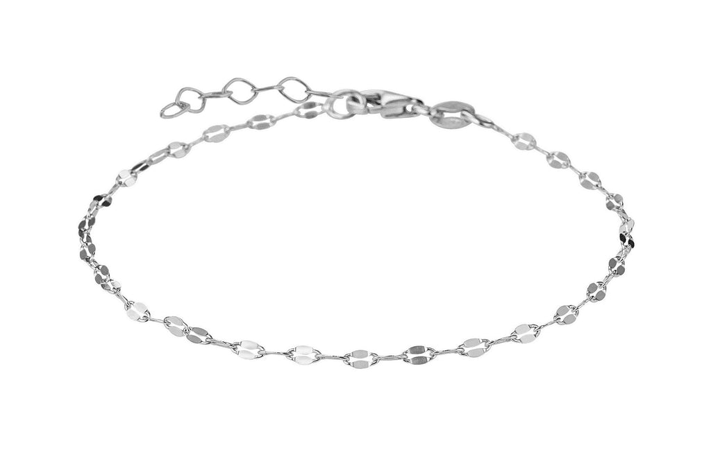 Zilveren enkelband, enkelband schakel, zilveren schakel enkelband, enkelband met schakels, zilveren fijne enkelband