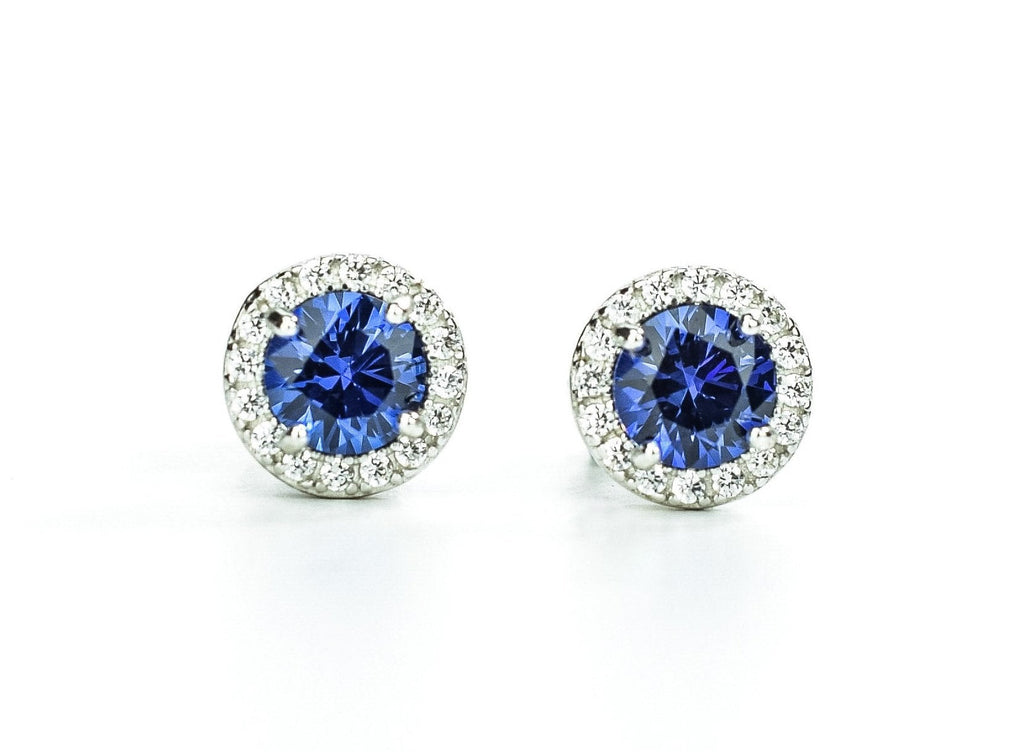 saffier oorbellen, 18k gouden saffier oorbellen, blauwe oorbellen, geboortesteen oorbellen, birthstone earrings, sapphire earrings gold, bemyjewels, sieraden, jewelry