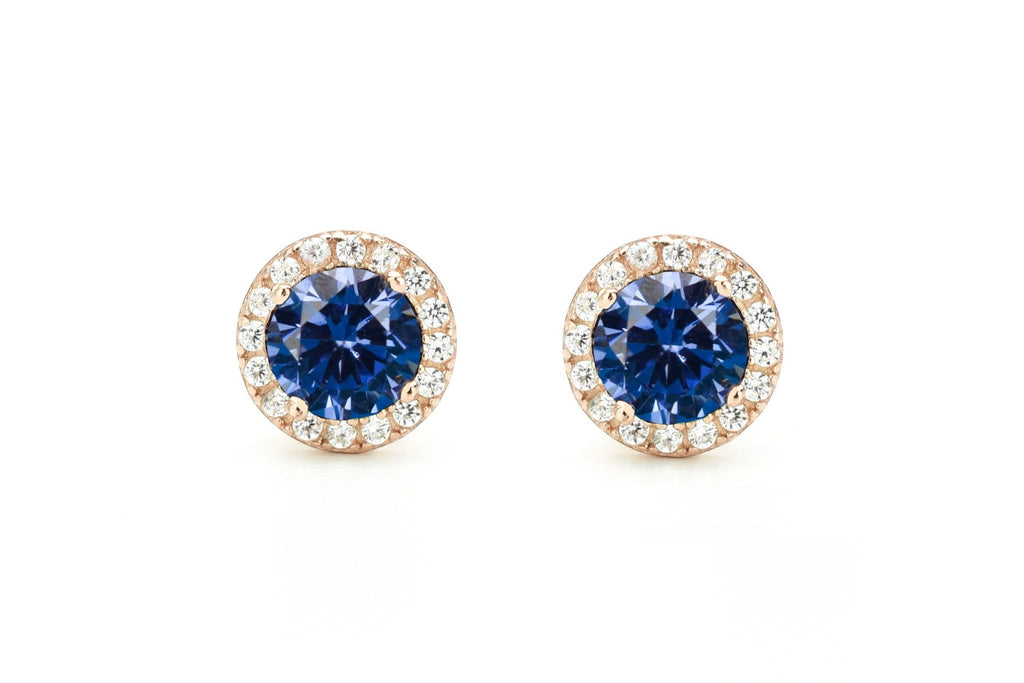 Tanaziet oorbellen, blauwe tanaziet oorknoppen, gouden tanaziet oorknoppen, oorbellen birthstone, geboortestenen oorbellen, blauwe oorbellen, blauwe oorbellen tanaziet, paarse oorbellen, violette oorbellen, roze gouden oorbellen blauw, zilveren birthstone sieraden