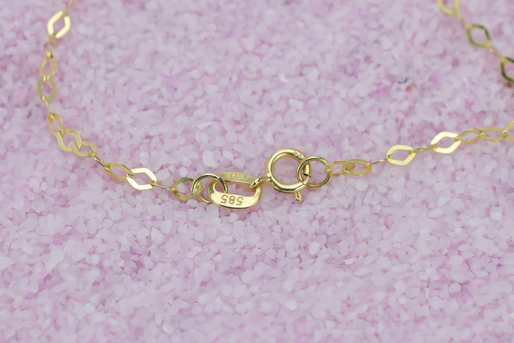 Dames gouden armband, dames armband, hartjes met steentje armband, dames armband met roze steentje en hartjes, dubbele hart armband, gouden dubbele hart met steen armband, prachtige dames armband