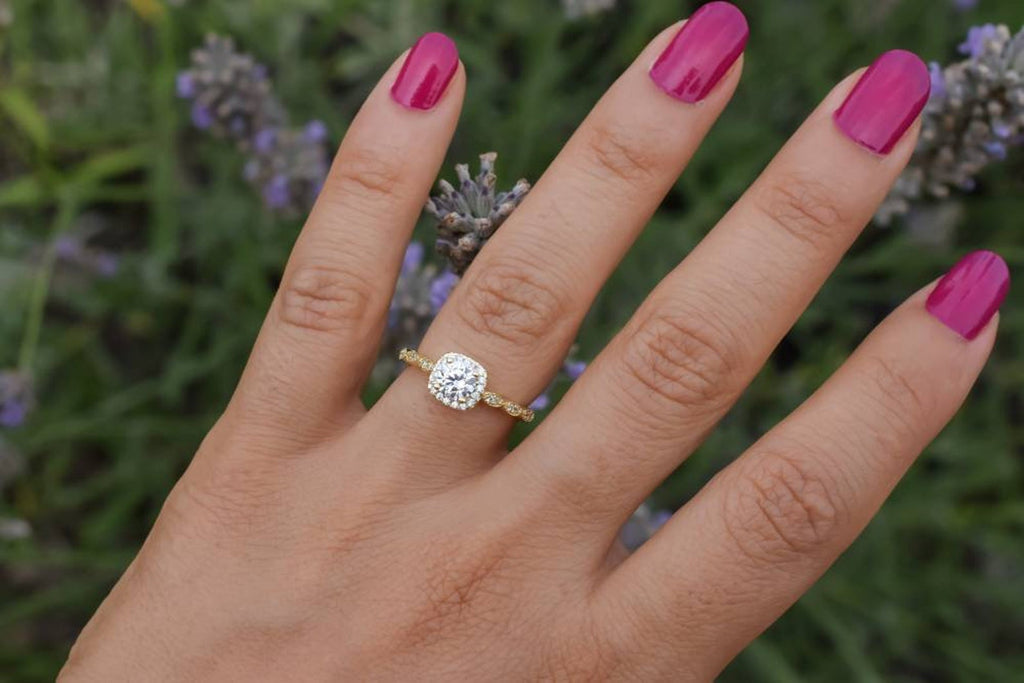 vintage ring, artdeco ring, gouden verlovingsring, 18k gouden ring, ring met stenen, gouden artdeco ring, elegante ring, bruidsring, trouwring, dames ring